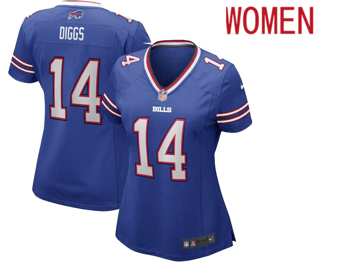 Women Buffalo Bills #14 Stefon Diggs Nike Royal Game NFL Jersey->bayern munich jersey->Soccer Club Jersey